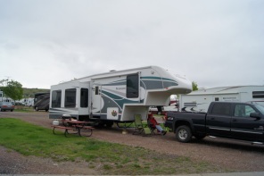 Our home for 3 nights at Dick's RV Park in Great Falls, MT