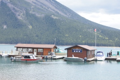 Lake Minnewanka boat docks