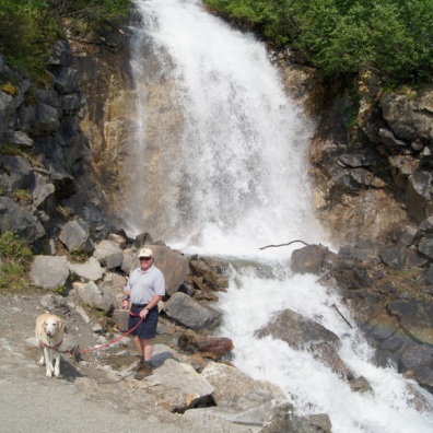 Waterfalls along the Klondike Highway