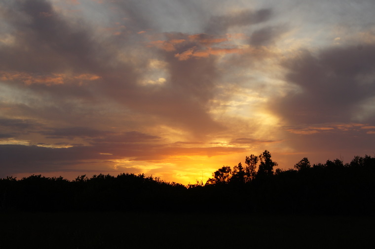 Sunset at Flamingo Campground in January, 2012