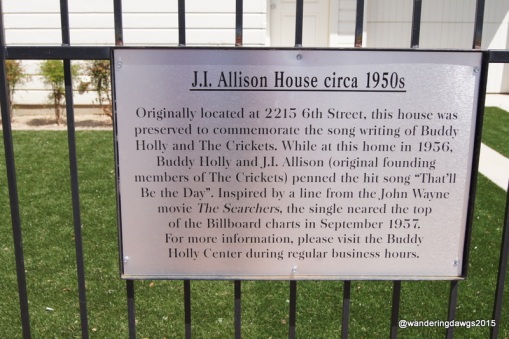 We toured the house where "That'll be the Day" was written