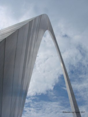 Looking up at the Gateway Arch