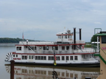 We took a ride up the Mississippi River on the Mark Twain Riverboat