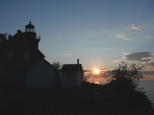 Sunset at Thirty Mile Point Lighthouse at Golden Hill State Park