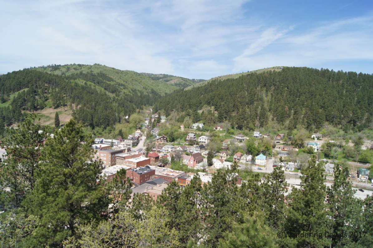 View of the town of Deadwood from the Mt. Moriah Cemetery
