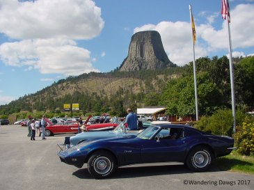 There was a car show going on just out side the Devils Tower National Monument when we arrived