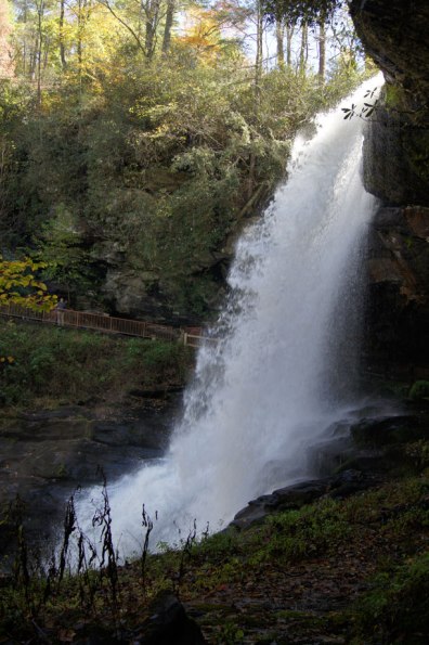 Dry Falls in the Nantahala National Forest near Highlands, NC