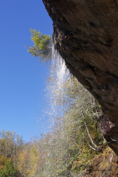 Behind Bridal Veil Falls near Highlands, NC