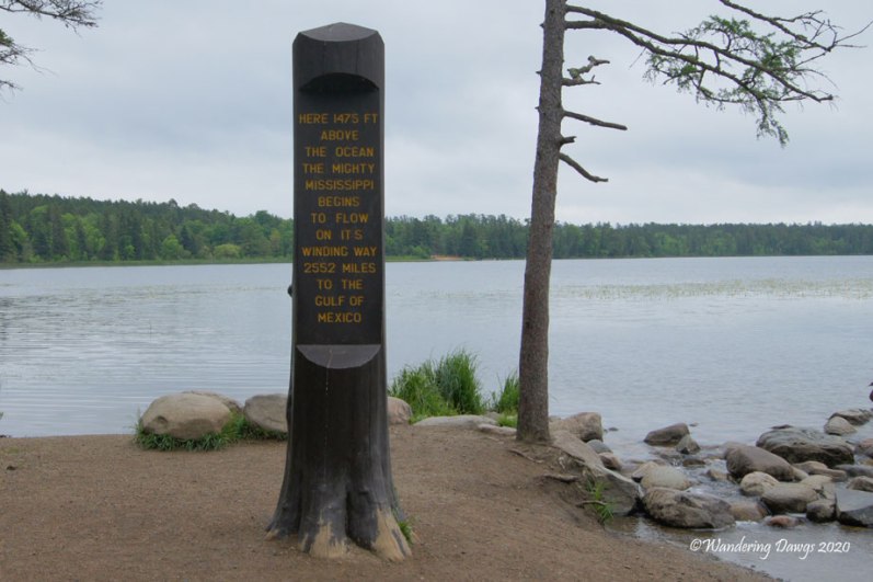 Marker at the Headwaters of the Mississippi River